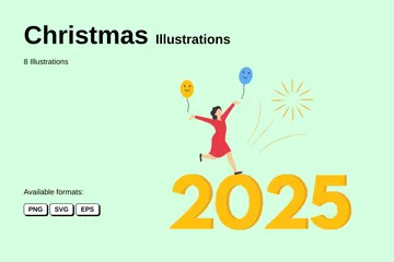 Weihnachten Illustrationspack