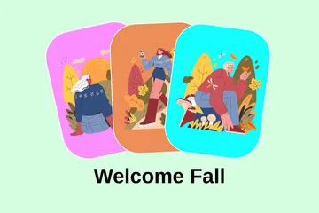 Welcome Fall Illustration Pack