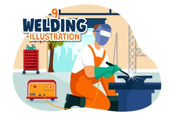 Welding Service Illustration Pack