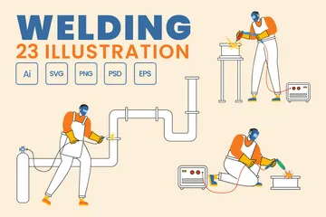 Welding Service Illustration Pack