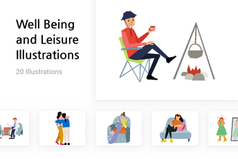 Well Being And Leisure Illustration Pack