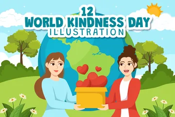 Welttag der Güte Illustrationspack