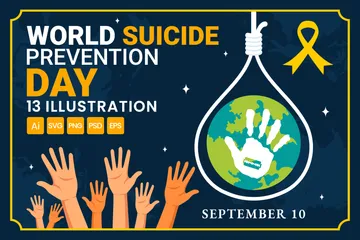 Welttag der Suizidprävention \ Illustrationspack