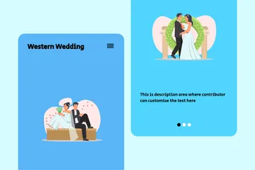 Western Wedding Illustration Pack