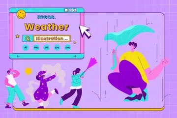 Wetter Illustrationspack