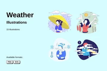 Wetter Illustrationspack