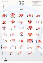 Wi-fi Pacote de Ilustrações
