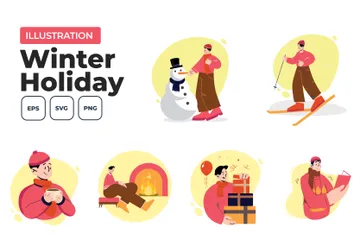 Winter Holiday Illustration Pack