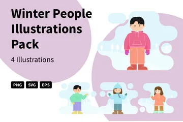 Winter People Illustrationspack