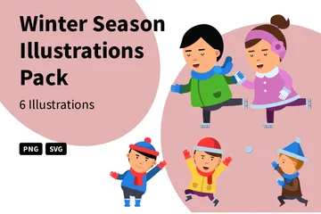 Winter Season Illustration Pack