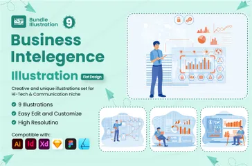 Business Intelligence Illustrationspack