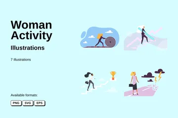 Woman Activity Illustration Pack