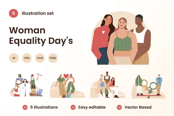Woman Equality Illustration Pack