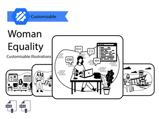 Woman Equality Illustration Pack