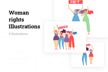 Woman Rights Illustration Pack