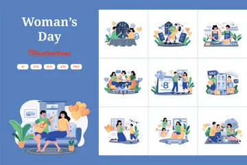Woman’s Day Illustration Pack