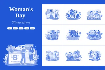 Woman’s Day Illustration Pack