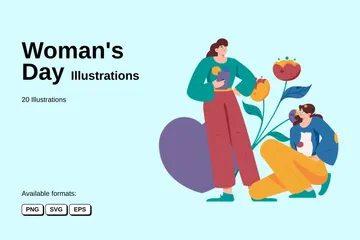Woman's Day Illustration Pack