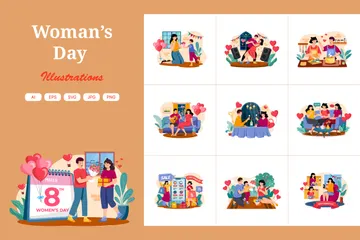 Woman’s Day Illustration Pack