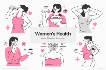 Woman's Health Illustration Pack