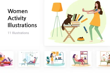 Women Activity Illustration Pack