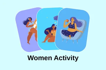 Women Activity Illustration Pack