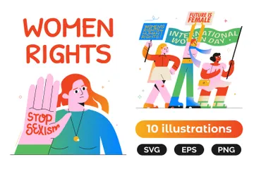 Women Rights Illustration Pack