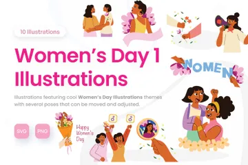 Women's Day 1 Illustration Pack