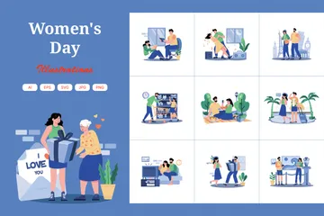 Women's Day Illustration Pack