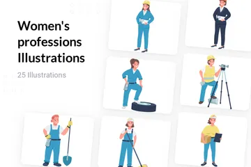 Women's Professions Illustration Pack