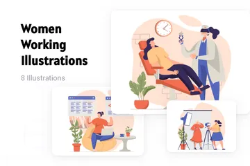 Women Working Illustration Pack