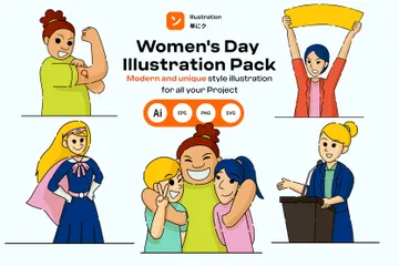 Women's Day Illustration Pack