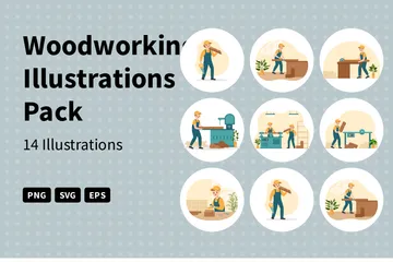 Woodworking Illustration Pack