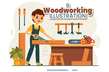 Woodworking Illustration Pack