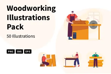 Woodworking Illustration Pack