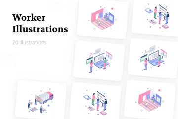 Worker Illustration Pack