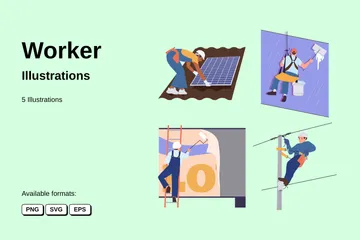 Worker Illustration Pack