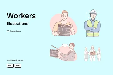 Workers Illustration Pack