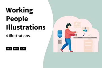 Working People Illustration Pack