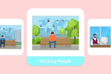 Working People Illustration Pack