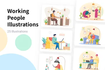 Working People Illustration Pack