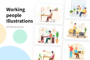 Working People Illustration Pack