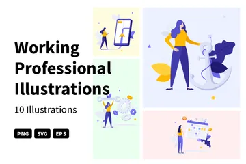 Working Professional Illustration Pack