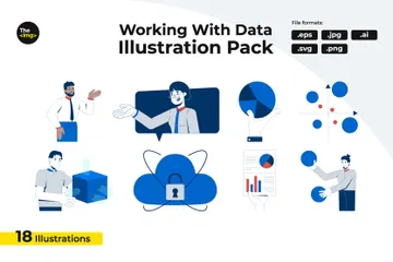 Working With Data Illustration Pack