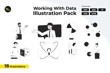 Working With Data Illustration Pack