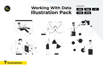 Working With Data Illustration Pack