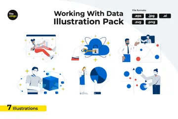 Working With Data Illustration Pack