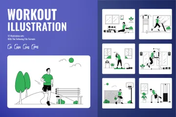 Workout Illustration Pack