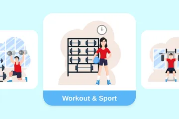 Workout & Sport Illustration Pack