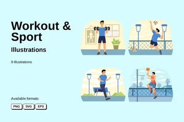 Workout & Sport Illustration Pack